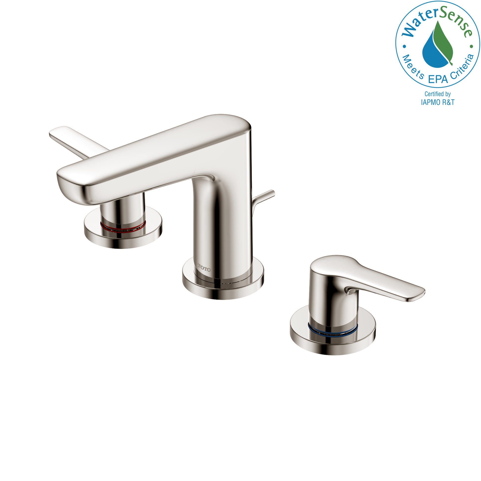 TOTO TLG03201U#PN GS 1.2 GPM Two Handle Widespread Bathroom Sink Faucet , Polished Nickel