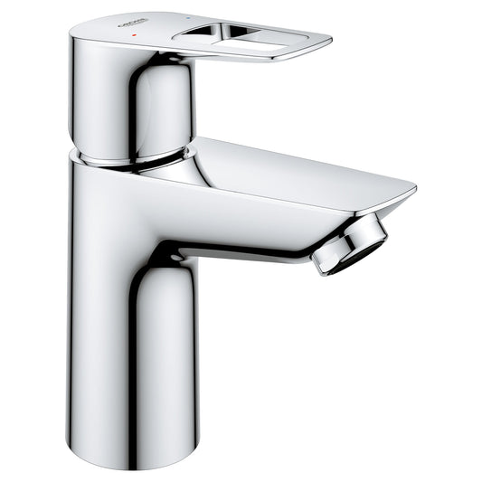 GROHE 23085001 Bauloop Chrome Single Hole Single-Handle S-Size Bathroom Faucet 1.2 GPM Less Drain