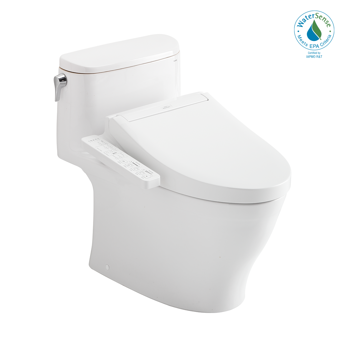 TOTO MW6423074CUFG#01 WASHLET+ Nexus 1G One-Piece Elongated 1.0 GPF Toilet and WASHLET C2 Bidet Seat , Cotton White