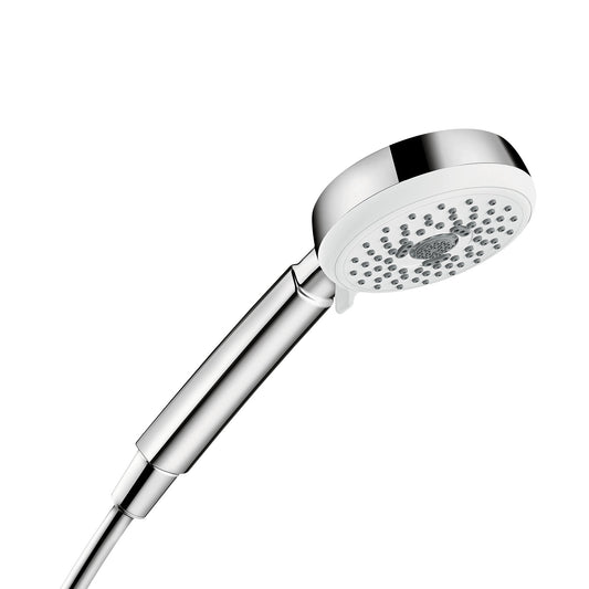 HANSGROHE 26833401 Crometta 100 Handshower 3-Jet, 1.75 GPM in White/Chrome
