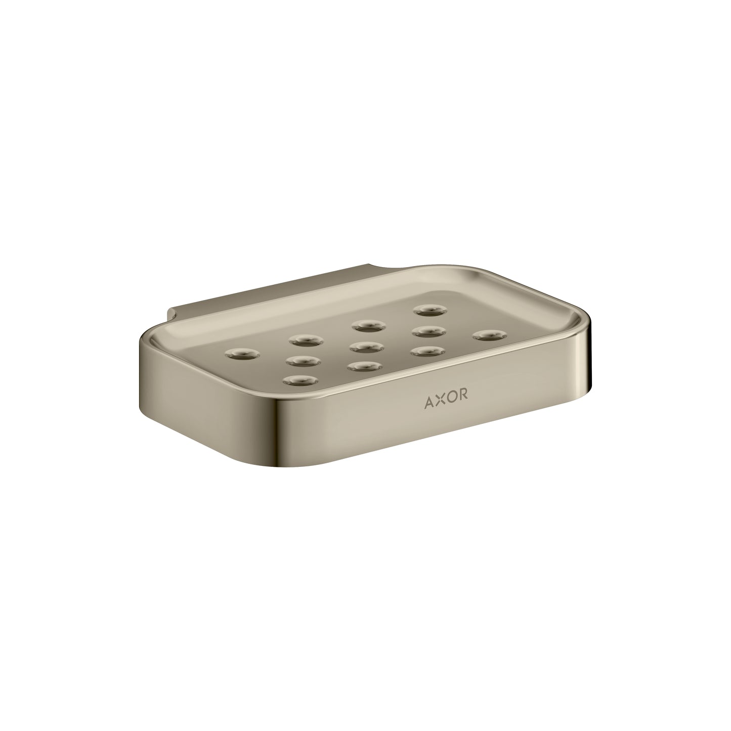 AXOR 42805820 Brushed Nickel Universal Circular Modern Soap Dish