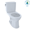 TOTO CST454CUFG#01 Drake II 1G Two-Piece Elongated 1.0 GPF Universal Height Toilet with CEFIONTECT , Cotton White