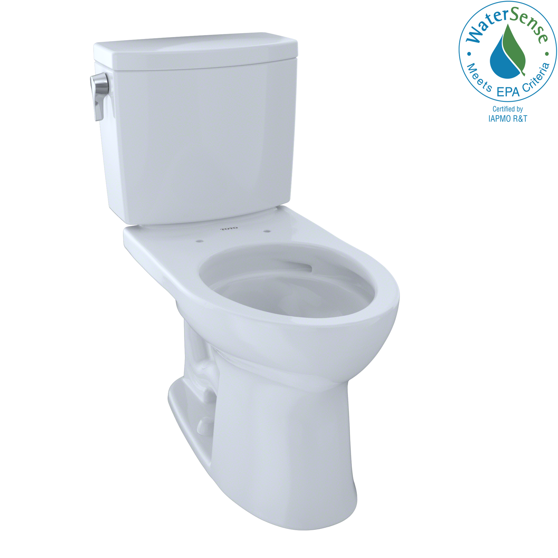 TOTO CST454CUFG#01 Drake II 1G Two-Piece Elongated 1.0 GPF Universal Height Toilet with CEFIONTECT , Cotton White