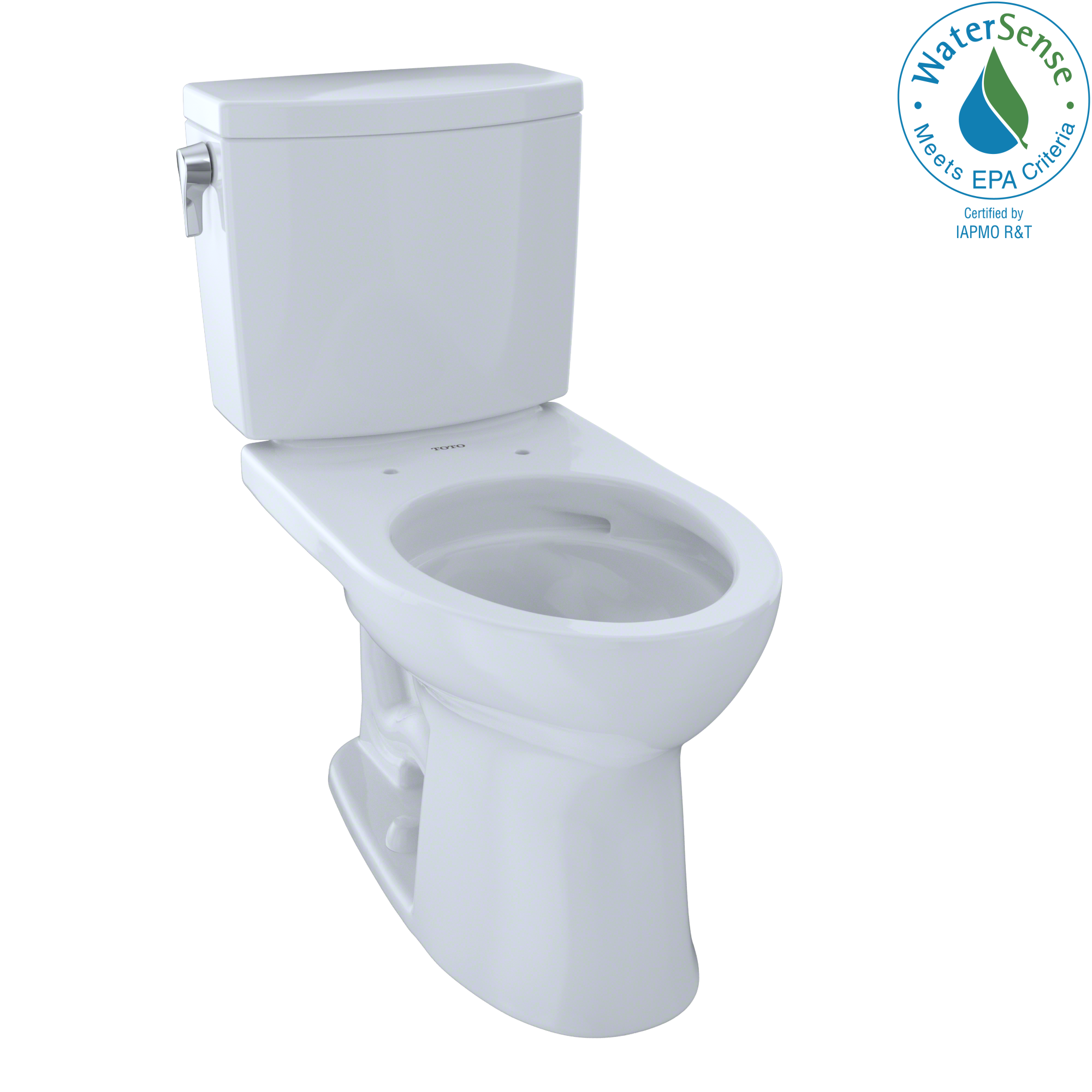 TOTO CST454CUFG#01 Drake II 1G Two-Piece Elongated 1.0 GPF Universal Height Toilet with CEFIONTECT , Cotton White