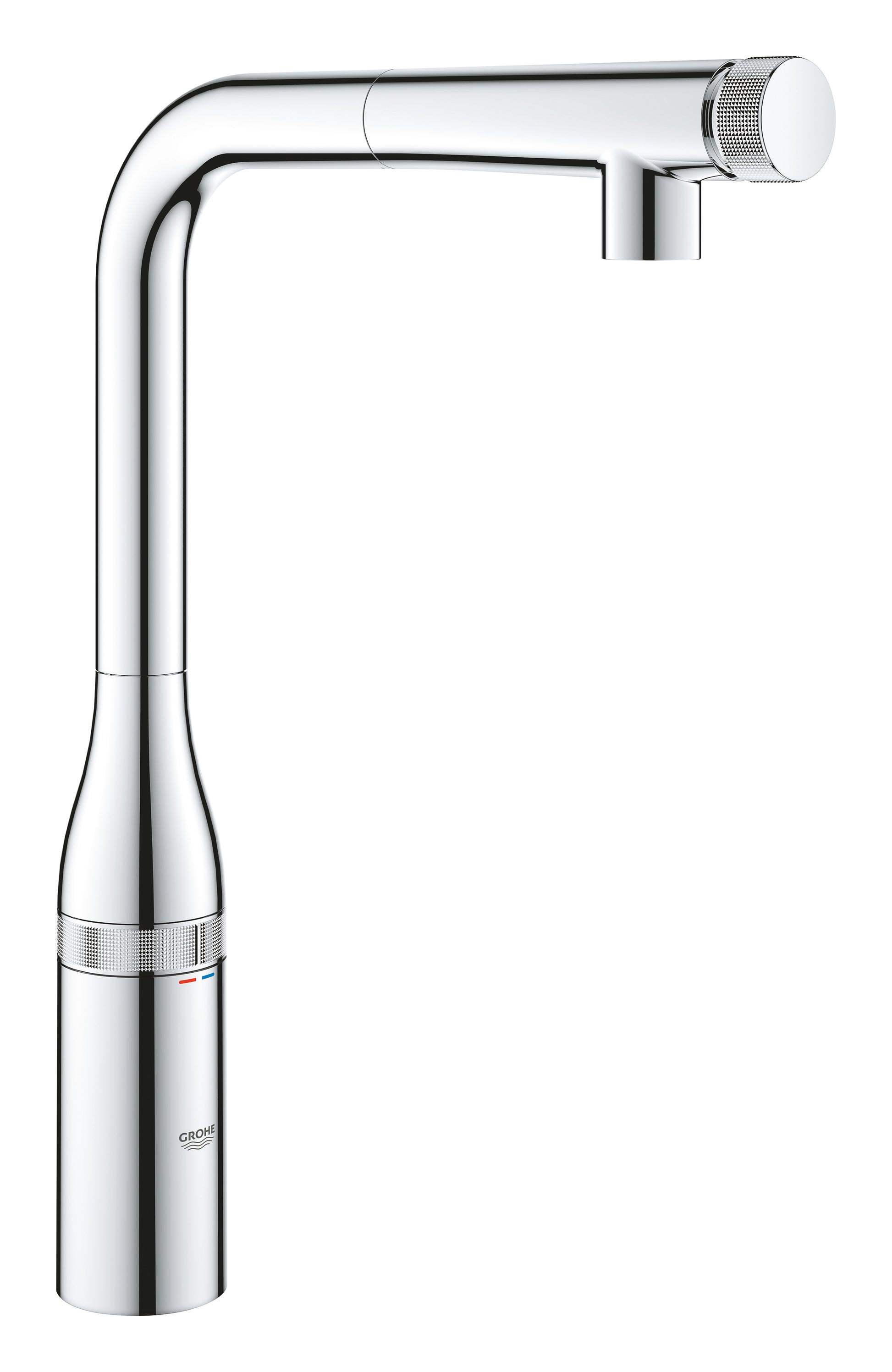 GROHE 31616000 Essence New Chrome SmartControl Pull-Out Single Spray Kitchen Faucet 1.75 GPM