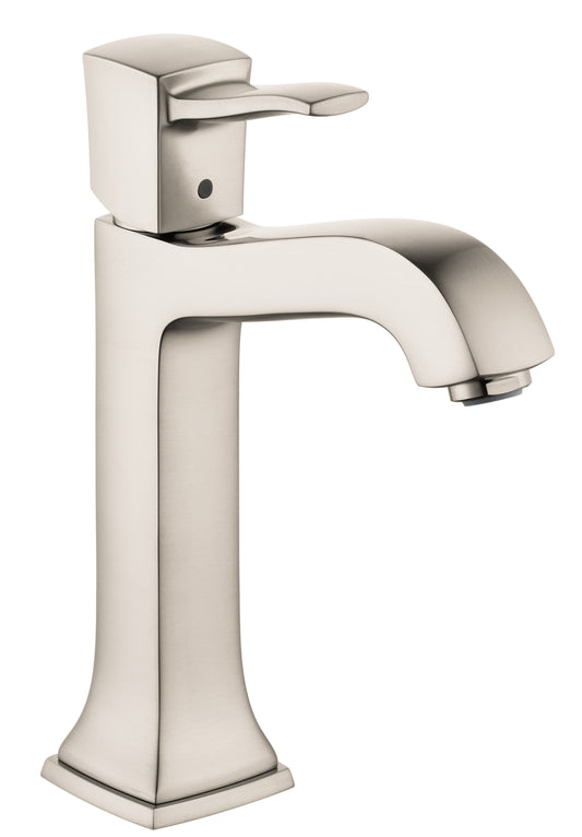 HANSGROHE 31302821 Brushed Nickel Metropol Classic Classic Single Hole Bathroom Faucet 1.2 GPM