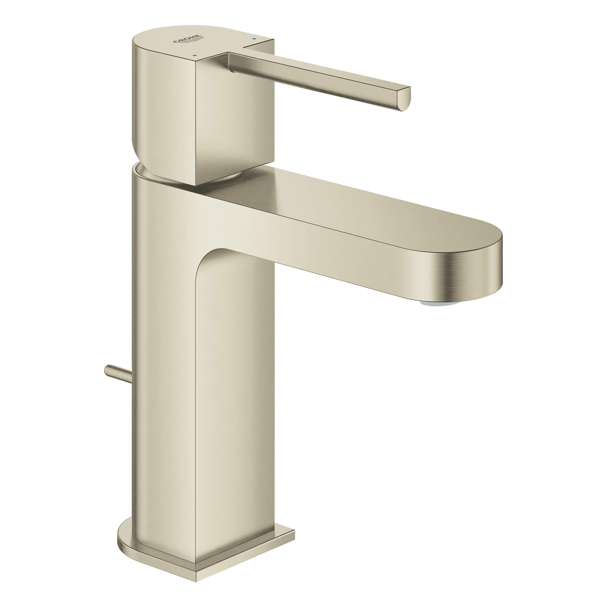 GROHE 33170EN3 Plus Brushed Nickel Single Hole Single-Handle S-Size Bathroom Faucet 1.2 GPM