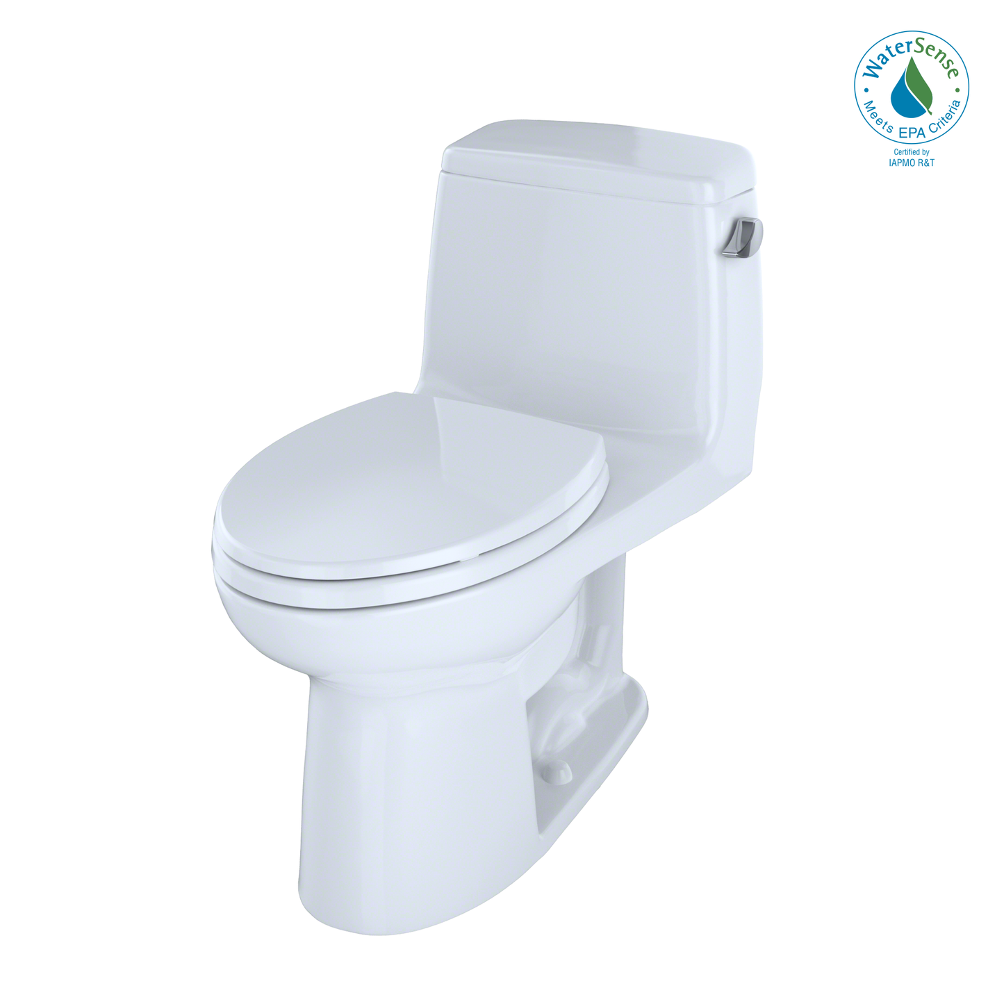 TOTO MS854114ELR#01 Eco UltraMax One-Piece Elongated 1.28 GPF ADA Compliant Toilet with Right-Hand Trip Lever , Cotton White