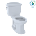 TOTO CST754EF#01 Eco Dartmouth Two-Piece Elongated 1.28 GPF Universal Height Toilet , Cotton White