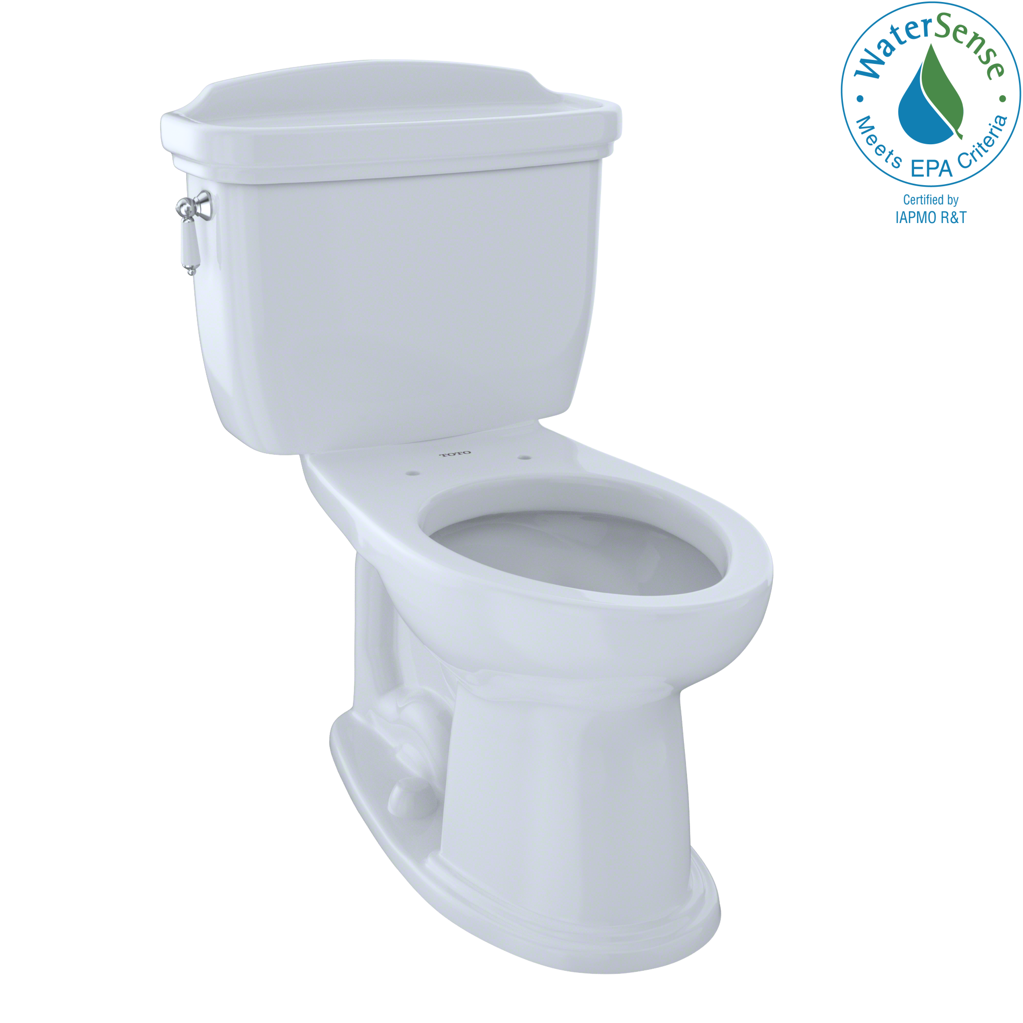 TOTO CST754EF#01 Eco Dartmouth Two-Piece Elongated 1.28 GPF Universal Height Toilet , Cotton White