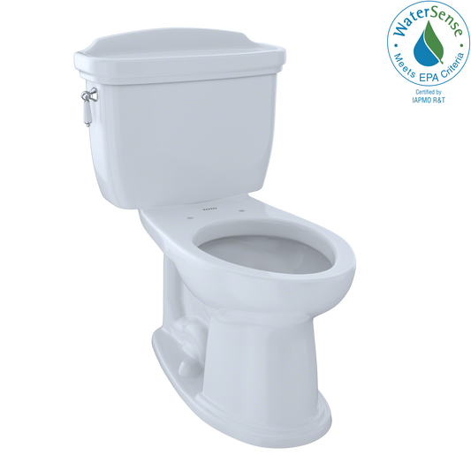 TOTO CST754EF#01 Eco Dartmouth Two-Piece Elongated 1.28 GPF Universal Height Toilet , Cotton White