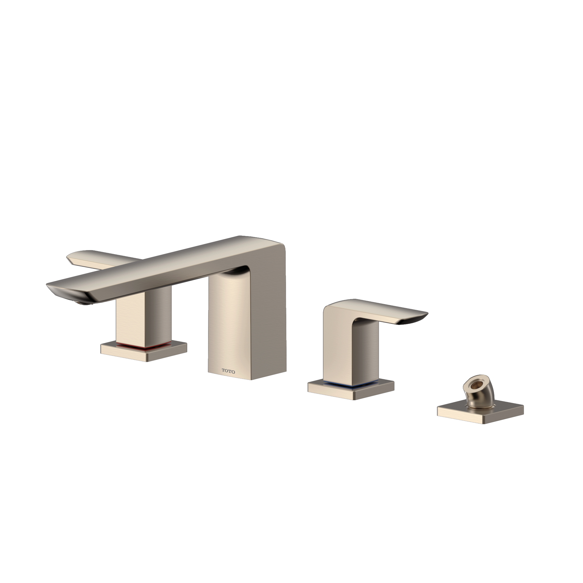 TOTO TBG02202U#BN GR Two-Handle Deck-Mount Roman Tub Filler Trim with Handshower , Brushed Nickel