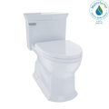 TOTO MS964214CEFG#01 Eco Soiree One Piece Elongated 1.28 GPF Universal Height Skirted Toilet with CEFIONTECT , Cotton White
