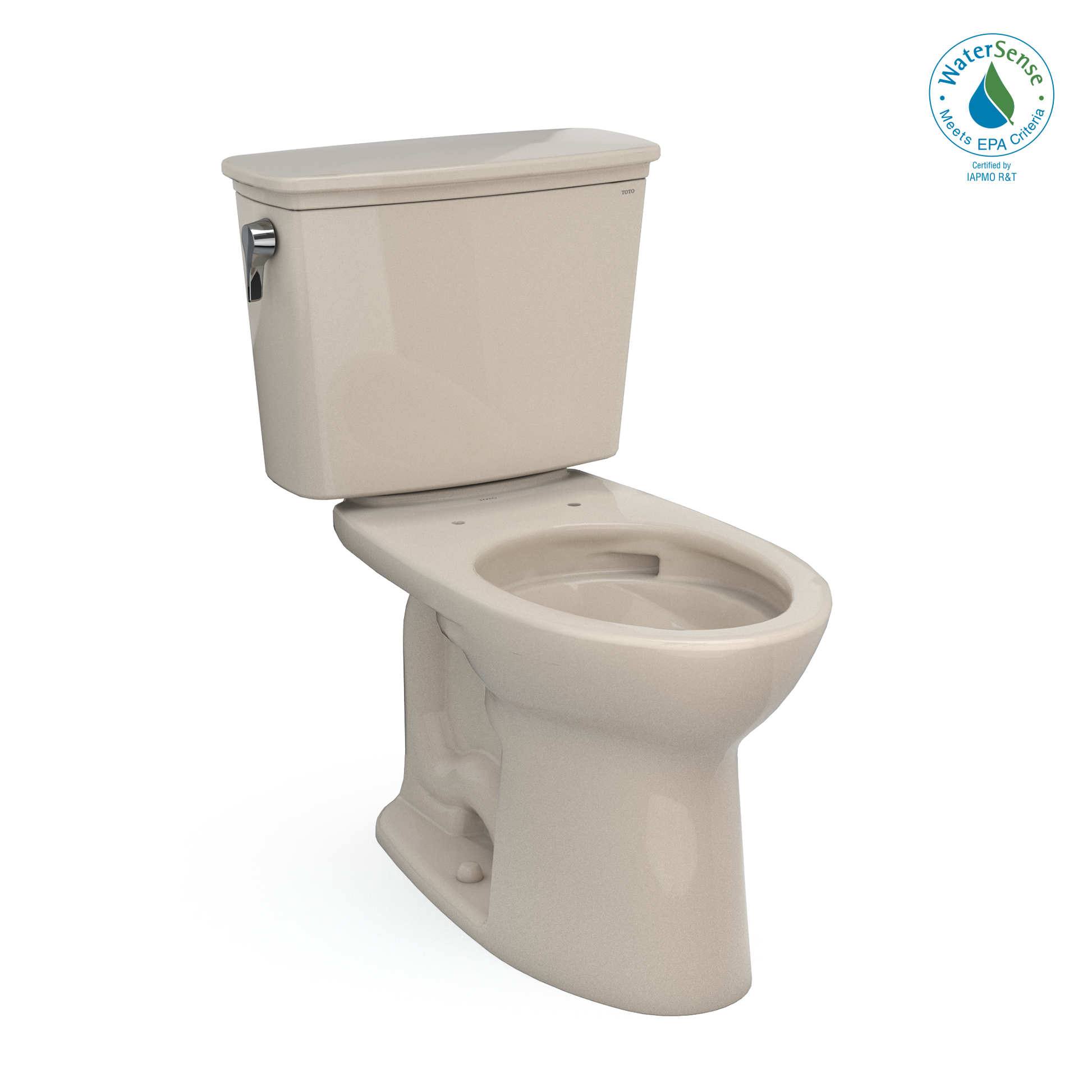 TOTO CST786CEFG#03 Drake Transitional Two-Piece Elongated 1.28 GPF Universal Height TORNADO FLUSH Toilet with CEFIONTECT , Bone