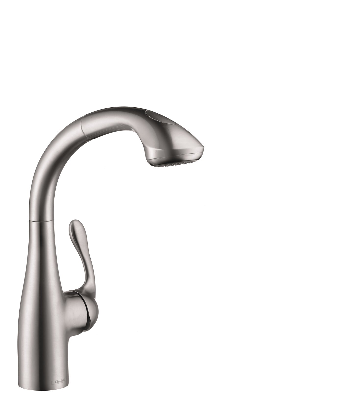 HANSGROHE 06461860 Allegro E SemiArc Kitchen Faucet, 2-Spray Pull-Out, 1.75 GPM in Stainless Steel Optic