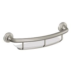 MOEN R2356DBN Grab Bar  16" Grab Bar With Shelf In Brushed Nickel