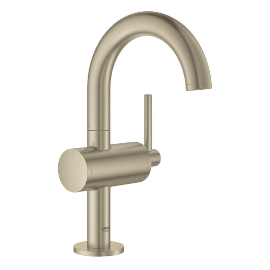 GROHE 23831EN3 Atrio New Brushed Nickel Single Hole Single-Handle M-Size Bathroom Faucet 1.2 GPM
