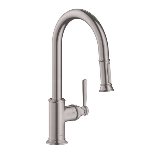 AXOR 16581801 Stainless Steel Optic Montreux Classic Kitchen Faucet 1.75 GPM