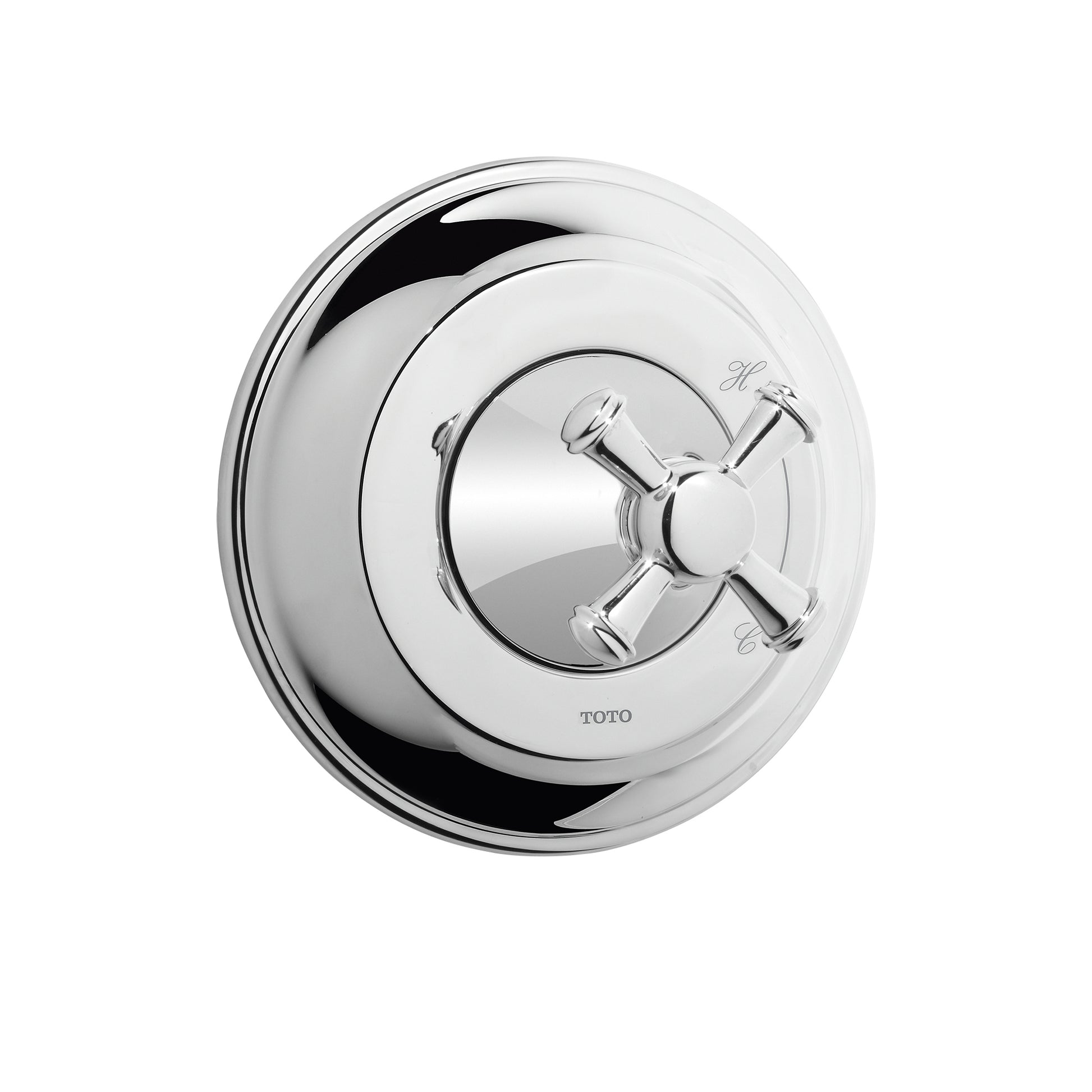 TOTO TS220P#CP Vivian Cross Handle Pressure Balance Trim , Polished Chrome