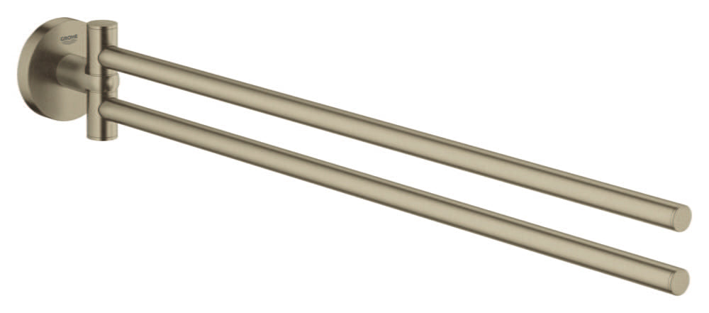 GROHE 40371EN1 Essentials Brushed Nickel 18"  Double Towel Bar