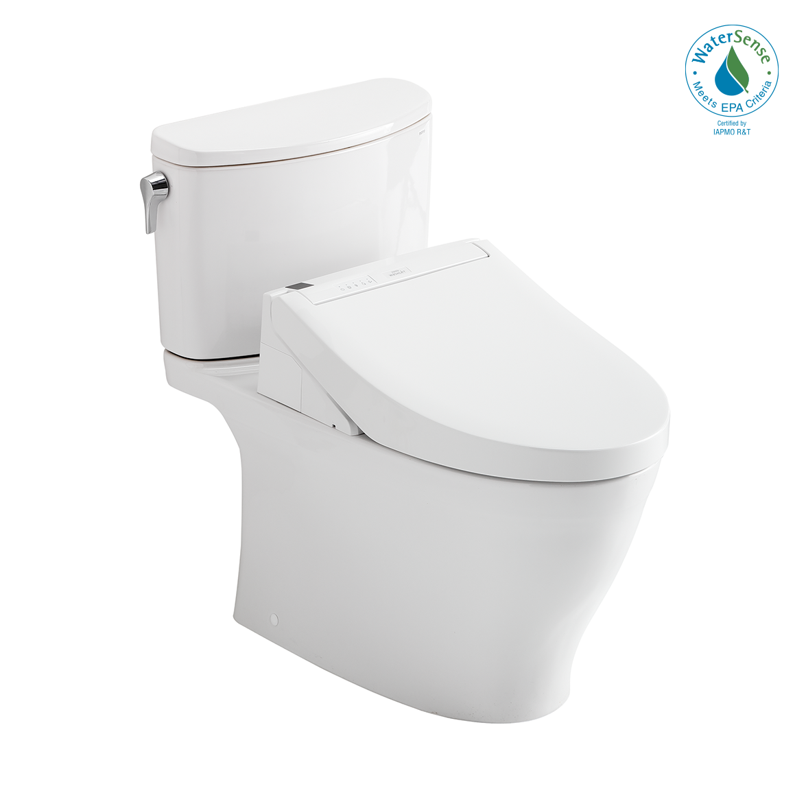 TOTO MW4423084CUFG#01 WASHLET+ Nexus 1G Two-Piece Elongated 1.0 GPF Toilet with C5 Bidet Seat , Cotton White