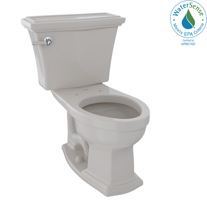 TOTO CST784EF#12 Eco Clayton Two-Piece Elongated 1.28 GPF Universal Height Toilet , Sedona Beige