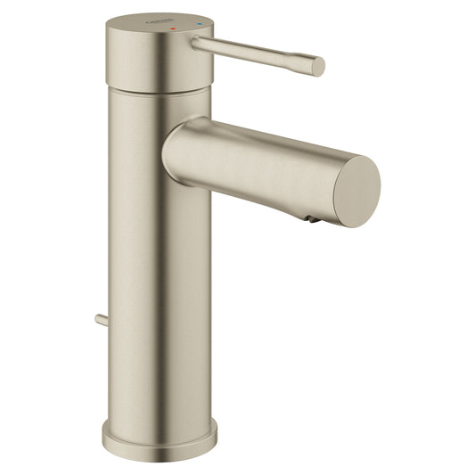 GROHE 32216ENA Essence New Brushed Nickel Single Hole Single-Handle S-Size Bathroom Faucet 1.2 GPM