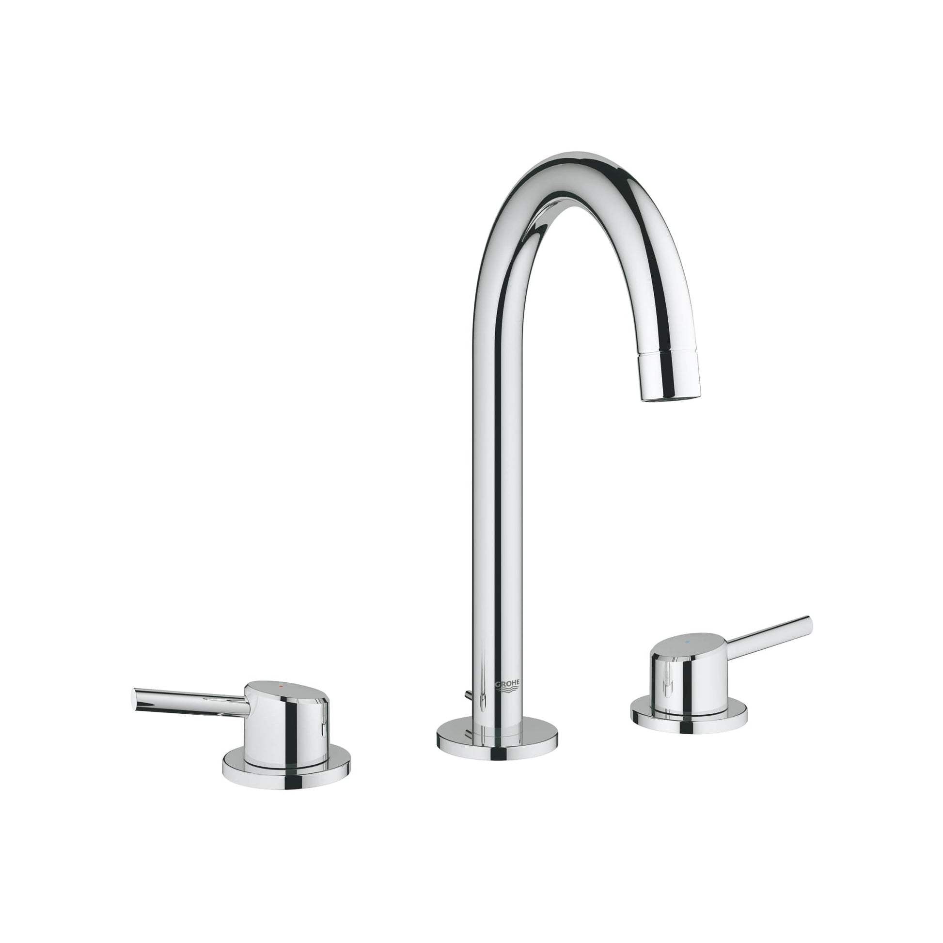 GROHE 2021700A Concetto Chrome 8-inch Widespread 2-Handle L-Size Bathroom Faucet 1.2 GPM