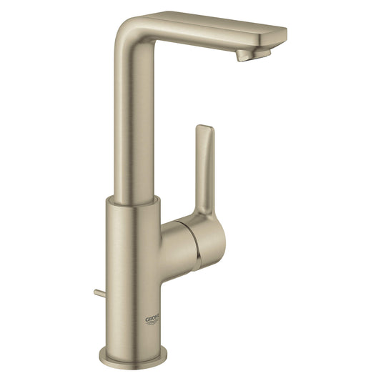 GROHE 23825ENA Lineare Brushed Nickel Single Hole Single-Handle L-Size Bathroom Faucet 1.2 GPM