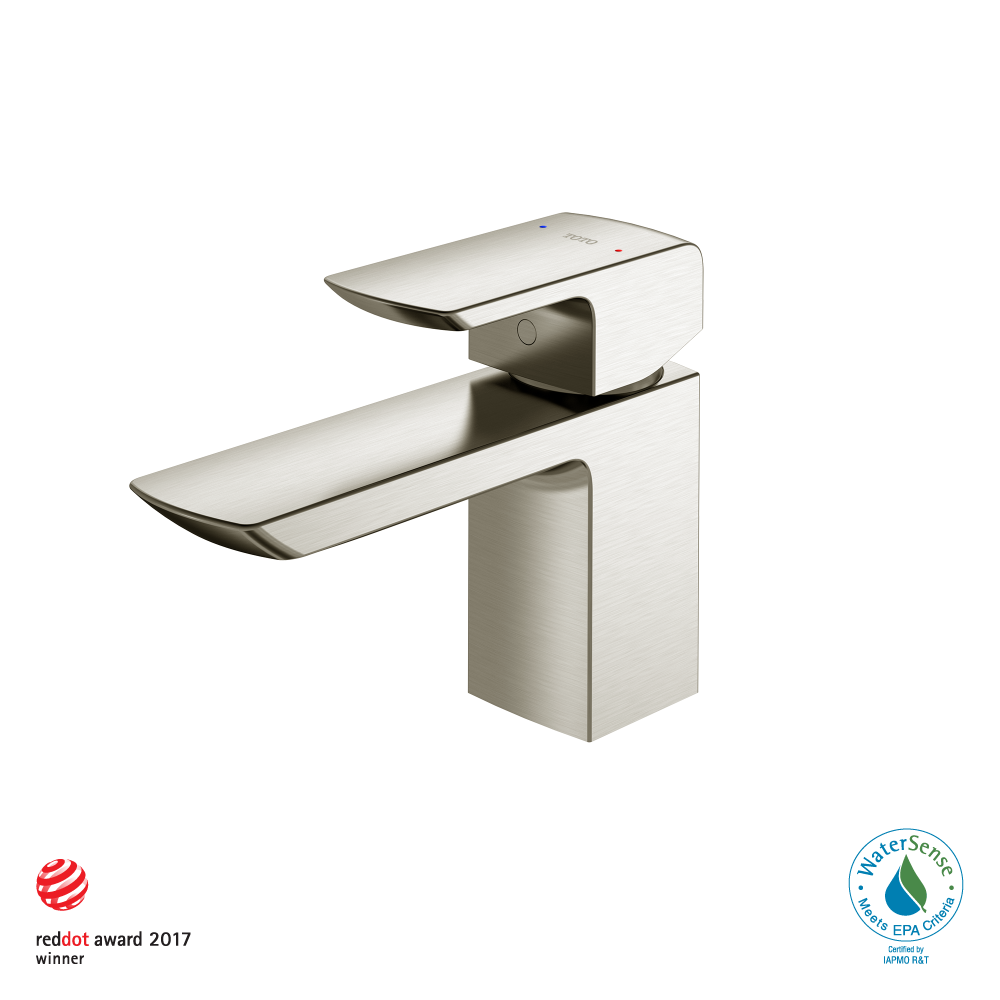 TOTO TLG02301U#BN GR Series 1.2 GPM Single Handle Bathroom Sink Faucet with COMFORT GLIDE Technology and Drain Assembly , Brushed Nickel