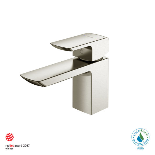 TOTO TLG02301U#BN GR Series 1.2 GPM Single Handle Bathroom Sink Faucet with COMFORT GLIDE Technology and Drain Assembly , Brushed Nickel