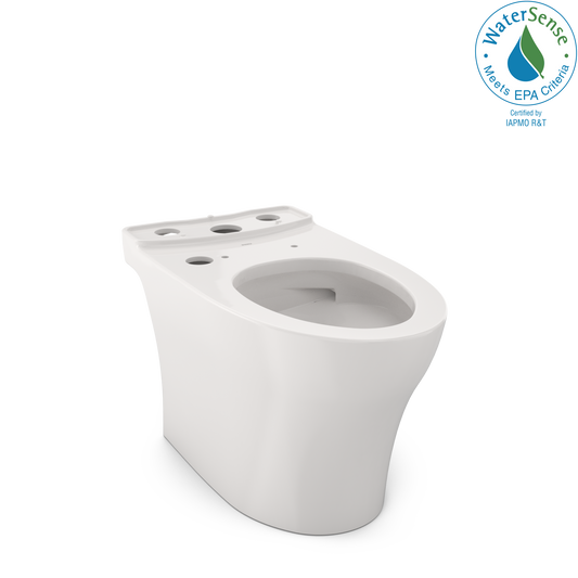 TOTO CT446CEFGNT40#11 Aquia IV Elongated Universal Height Skirted Toilet Bowl with CEFIONTECT , Colonial White