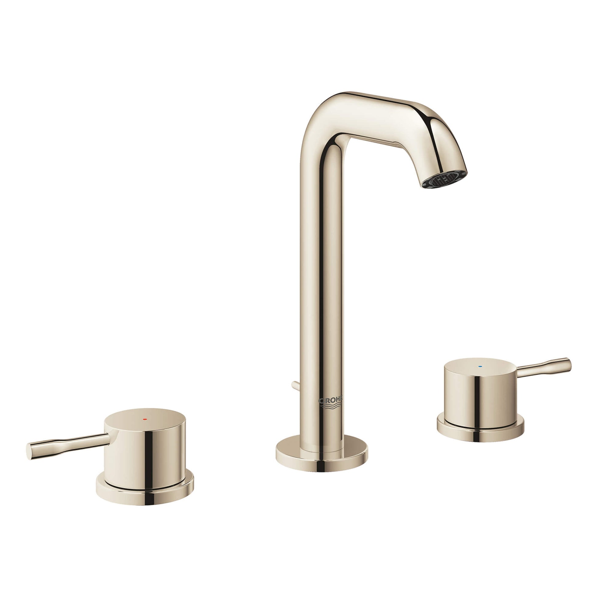 GROHE 20297BEA Essence New Polished Nickel 8-inch Widespread 2-Handle M-Size Bathroom Faucet 1.2 GPM