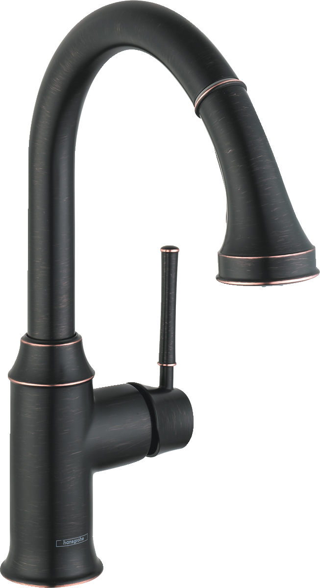 HANSGROHE 04216920 Talis C Prep Kitchen Faucet, 2-Spray Pull-Down, 1.75 GPM - Rubbed Bronze
