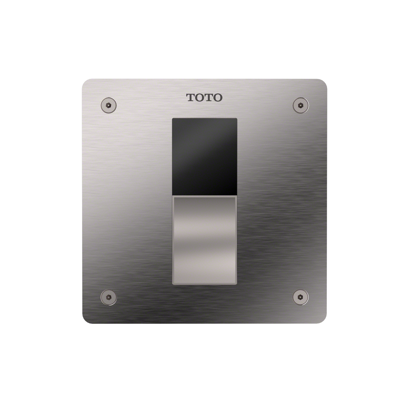 TOTO TET3GB#SS ECOPOWER Touchless 1.6 GPF Concealed Toilet Flush Valve with 4x4 Cover Plate , Stainless Steel