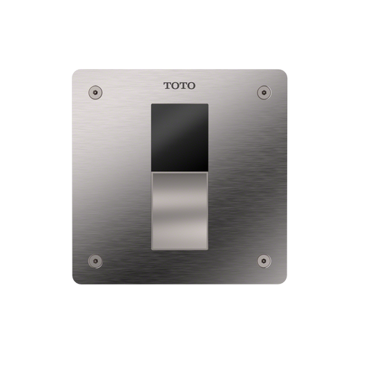 TOTO TET3GB#SS ECOPOWER Touchless 1.6 GPF Concealed Toilet Flush Valve with 4x4 Cover Plate , Stainless Steel