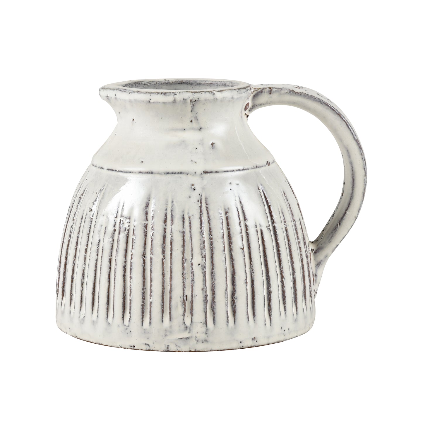 ELK STUDIO S0017-8211 Muriel Pitcher - Small Aged White Glazed