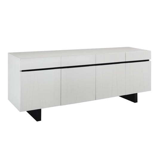 ELK STUDIO S0075-9864 Checkmate Credenza - Checkmate White