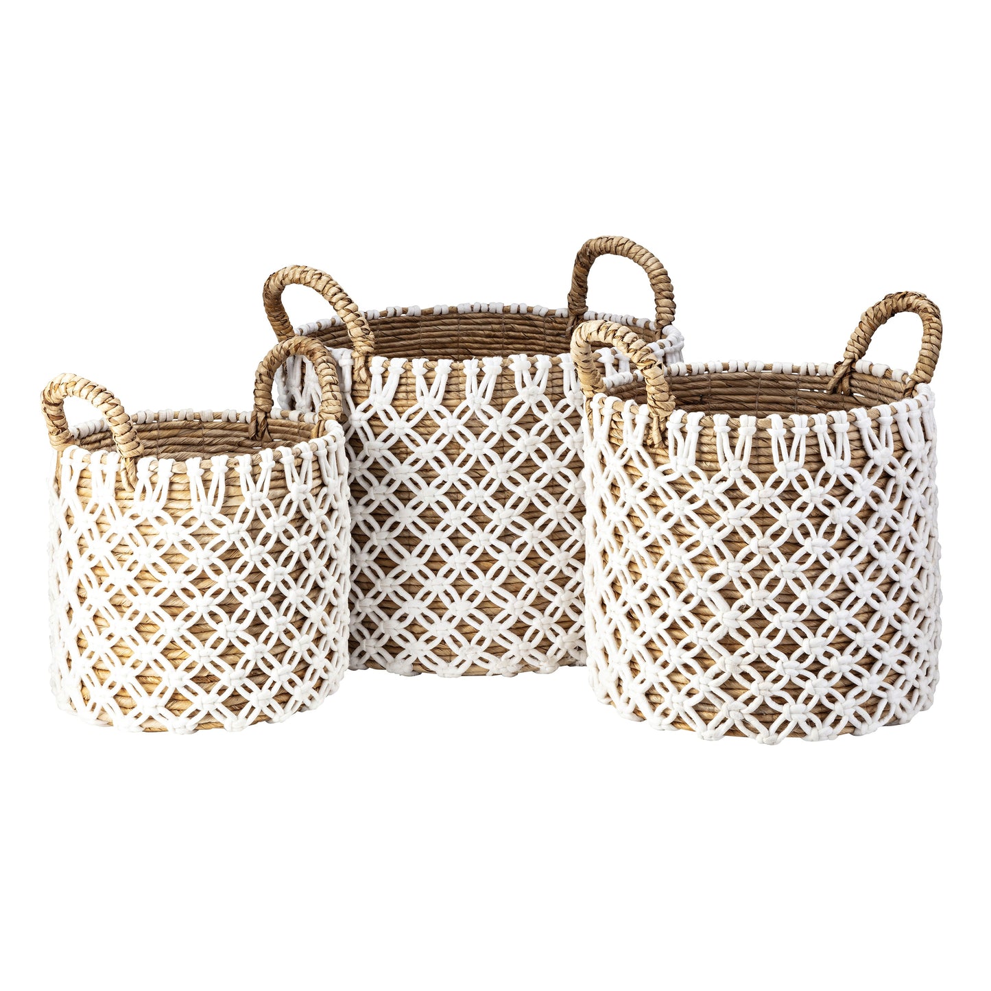 ELK STUDIO S0077-9111/S3 Bradley Banana Leaf Basket - Set of 3