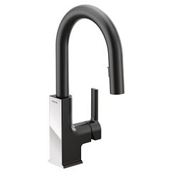 MOEN S62308BLC STo  One-Handle Pulldown Bar Faucet In Matte Black/Chrome