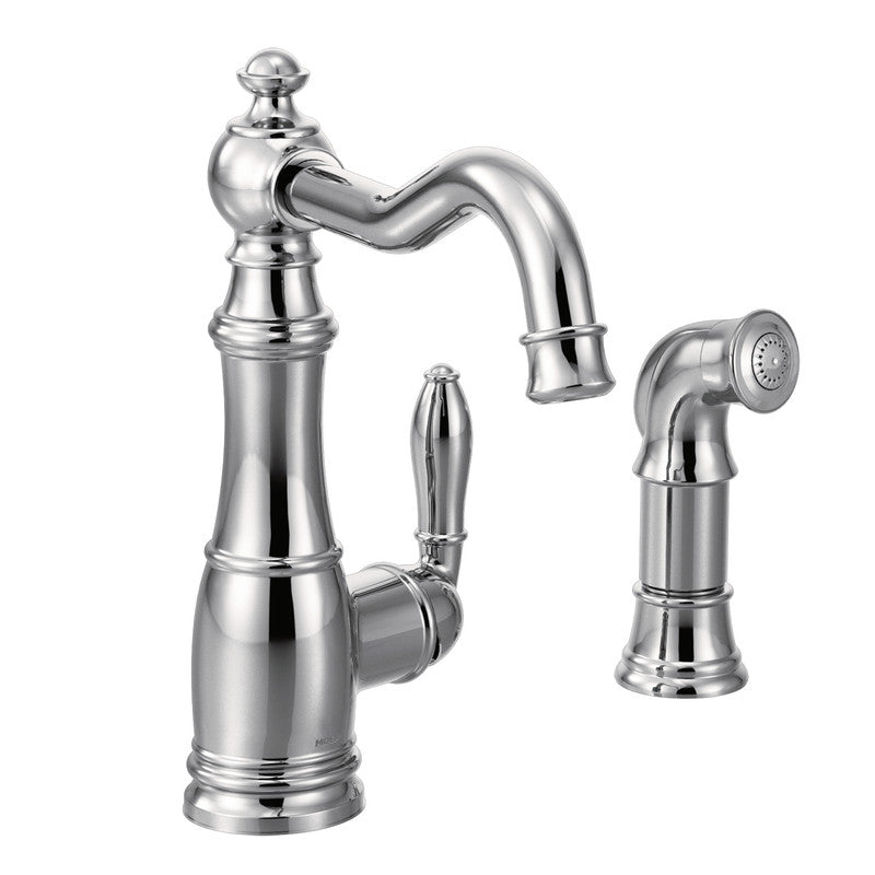 MOEN S72101 Weymouth Chrome One-Handle Kitchen Faucet