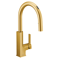 MOEN S72308EVBG Sto Stō Smart Kitchen One-Handle High Arc Pulldown Kitchen Faucet - Brushed Gold