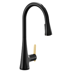 MOEN S7235EVBL Sinema  One-Handle Pulldown Kitchen Faucet In Matte Black