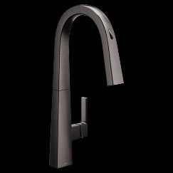 MOEN S75005EVBLS Nio  One-Handle Pulldown Kitchen Faucet In Black Stainless