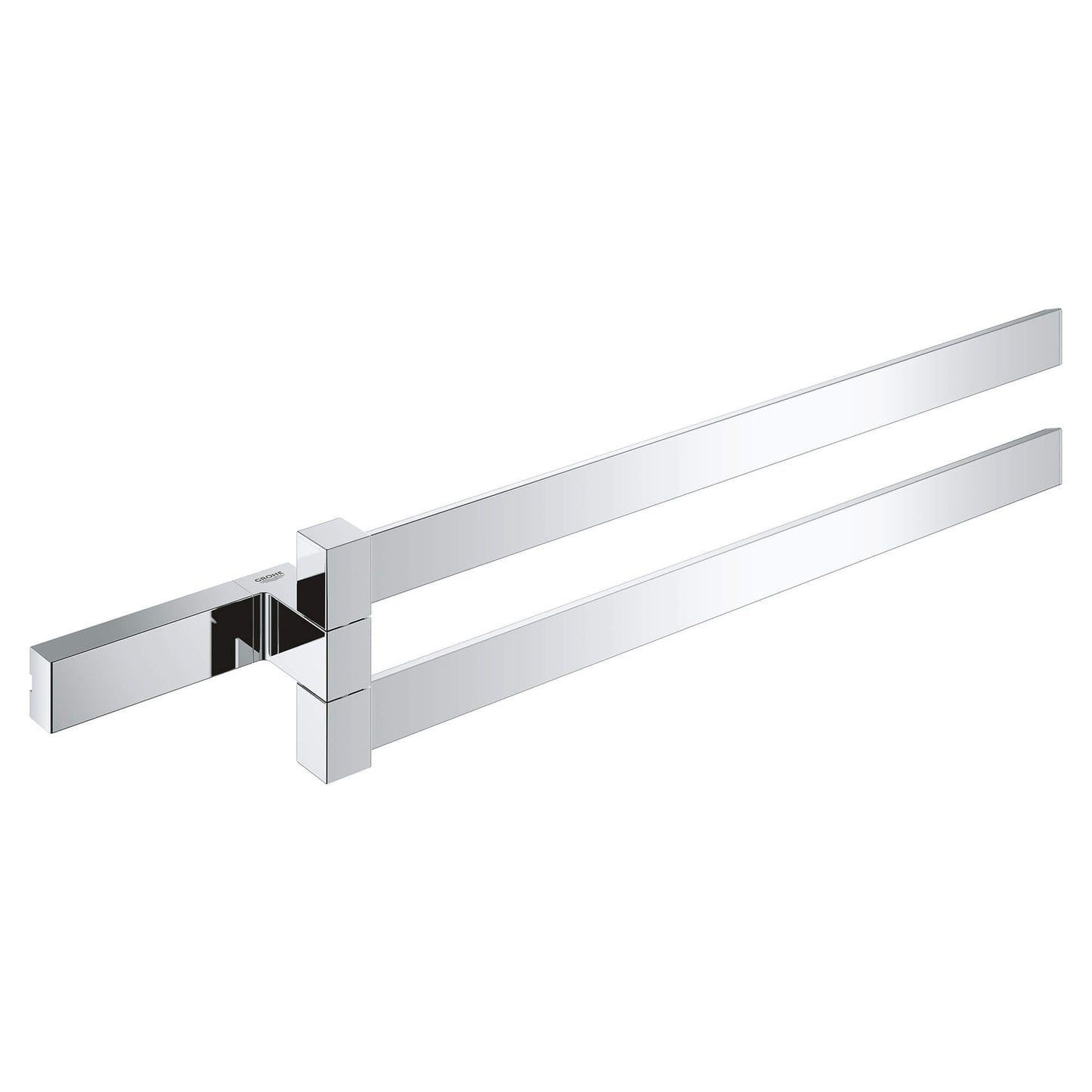 GROHE 40768000 Selection Cube Chrome 15 3/4" Double Towel Bar