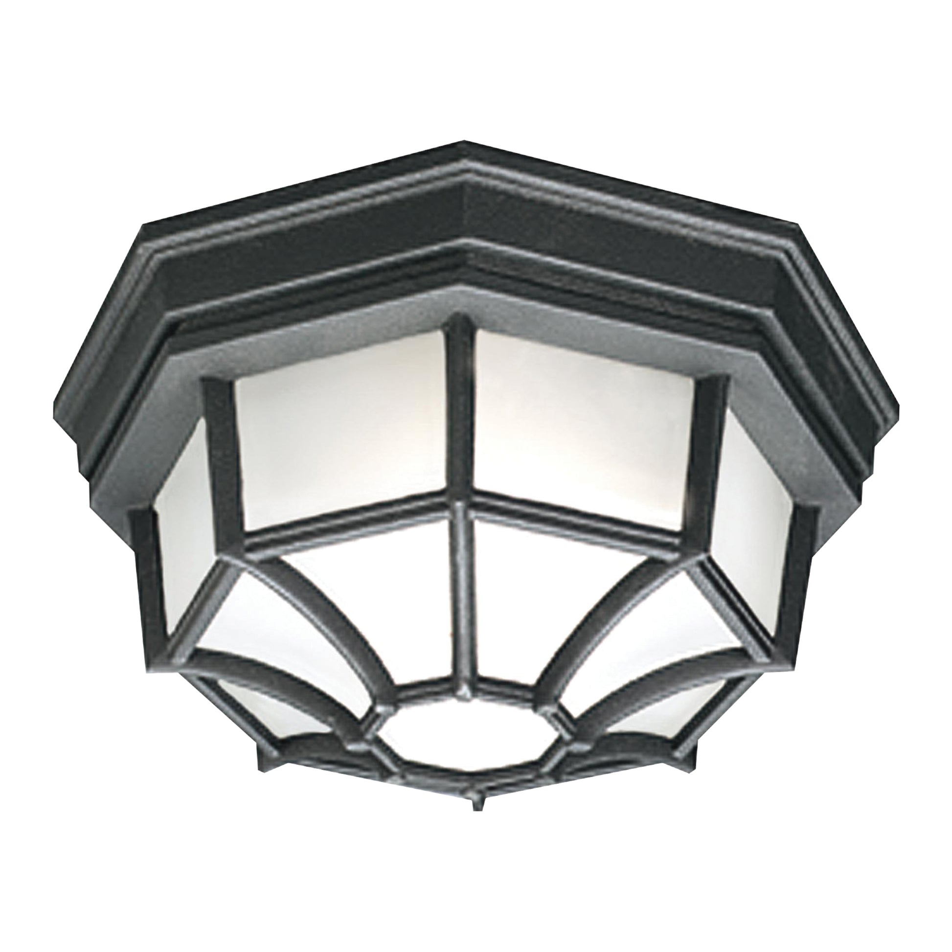 THOMAS SL7457 Outdoor Essentials 10.5'' Wide 1-Light Outdoor Flush Mount - Black