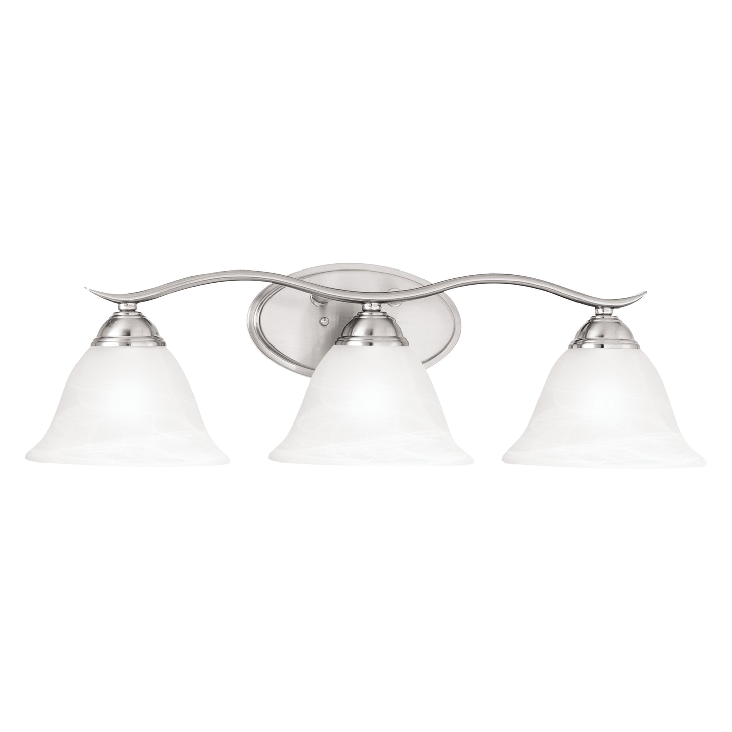 THOMAS SL748378 Prestige 26.5'' Wide 3-Light Vanity Light - Brushed Nickel