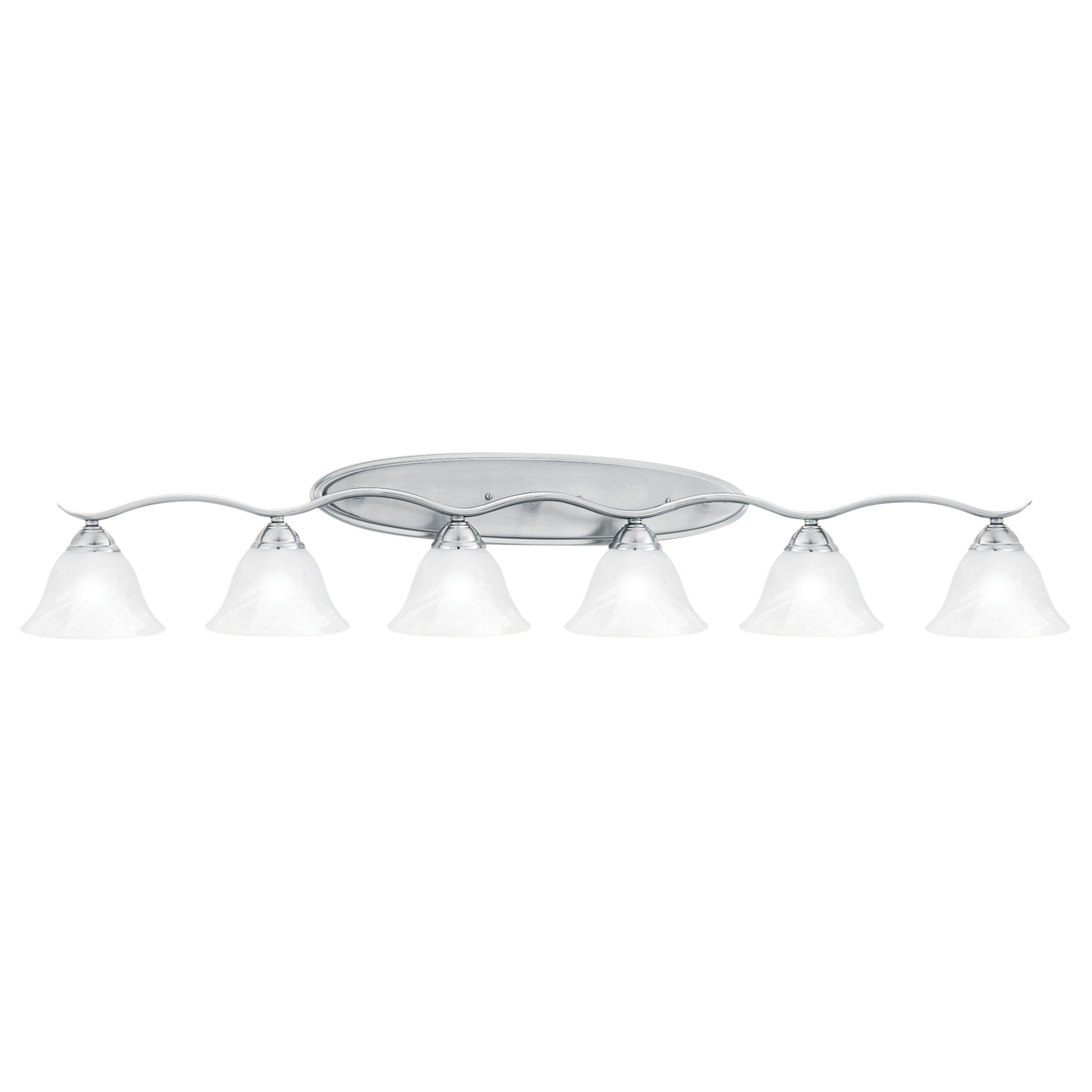 THOMAS SL748678 Prestige 54.5'' Wide 6-Light Vanity Light - Brushed Nickel