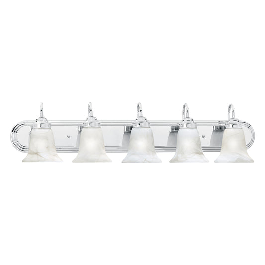 THOMAS SL75854 Homestead 36'' Wide 5-Light Vanity Light - Chrome