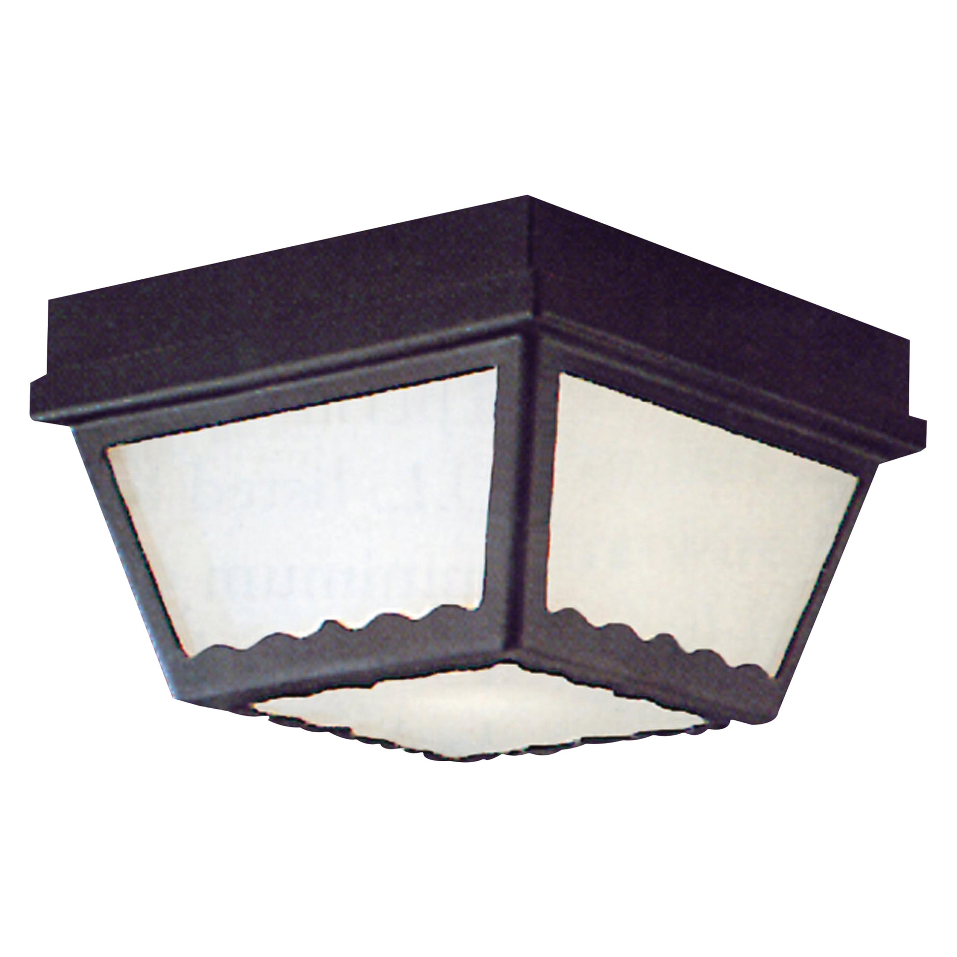 THOMAS SL7597 Outdoor Essentials 9.5'' Wide 2-Light Outdoor Flush Mount - Black